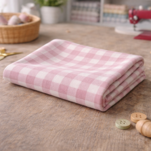 FLANELLA VICHY 1CM 100% COTONE H143CM โ CRTES019 - Rosa Antico - RSA, 100xH145 CM CIRCA - METRO145