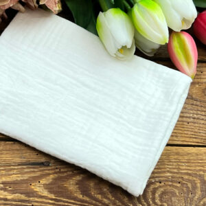 MUSSOLA DOPPIA GARZA 100% COTONE H135CM 125GR – CRTES022 - Latte - LAT, 50X70 CM - FOGLIO