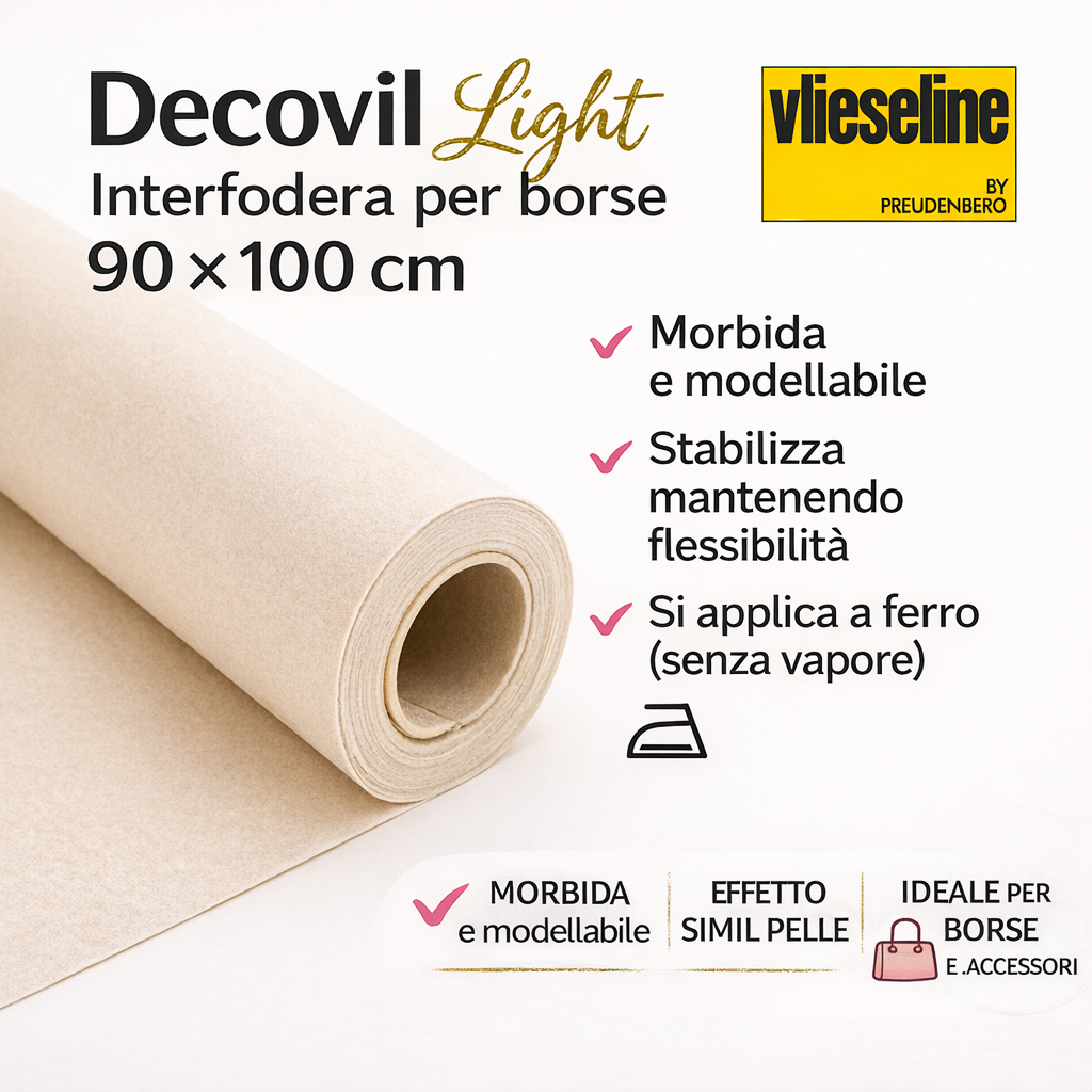 INTERFODERA PER BORSE DECOVIL LIGHT FREUDENBERG 90CM x 100CM CIRCA โ CRFRB002