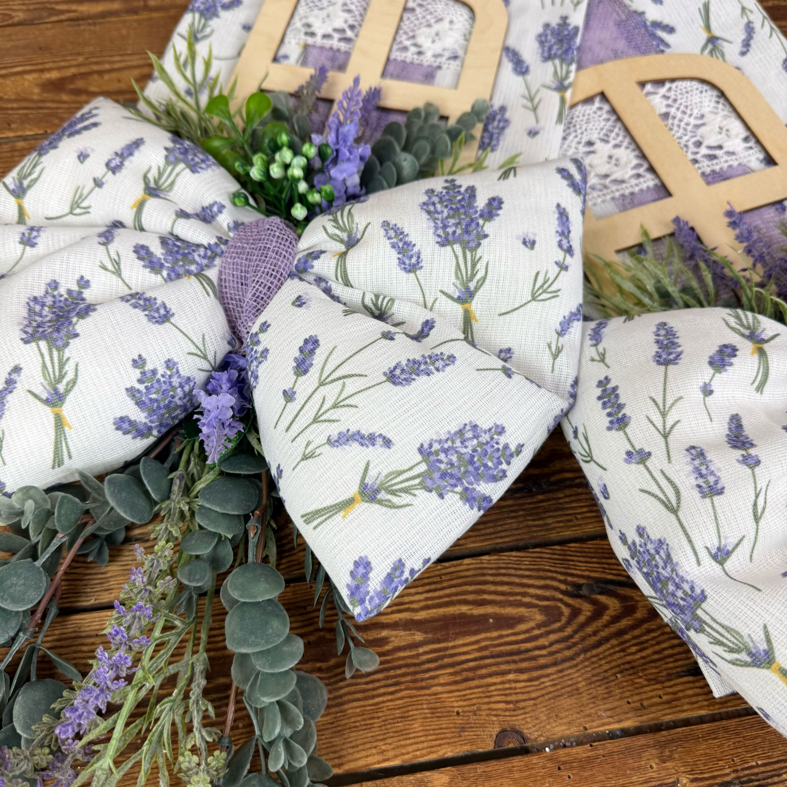 kit fiocco qua e lÀ texil e juta con finestra legno m e lavanda – crkit627