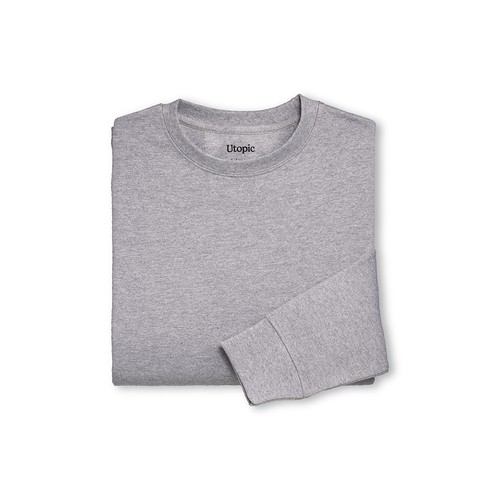 FELPA GIROCOLLO TESSUTO RIGENERATO 280 GR. UNISEX 60% COTONE 40% POLIESTERE - CRFLP001 - immagine 5