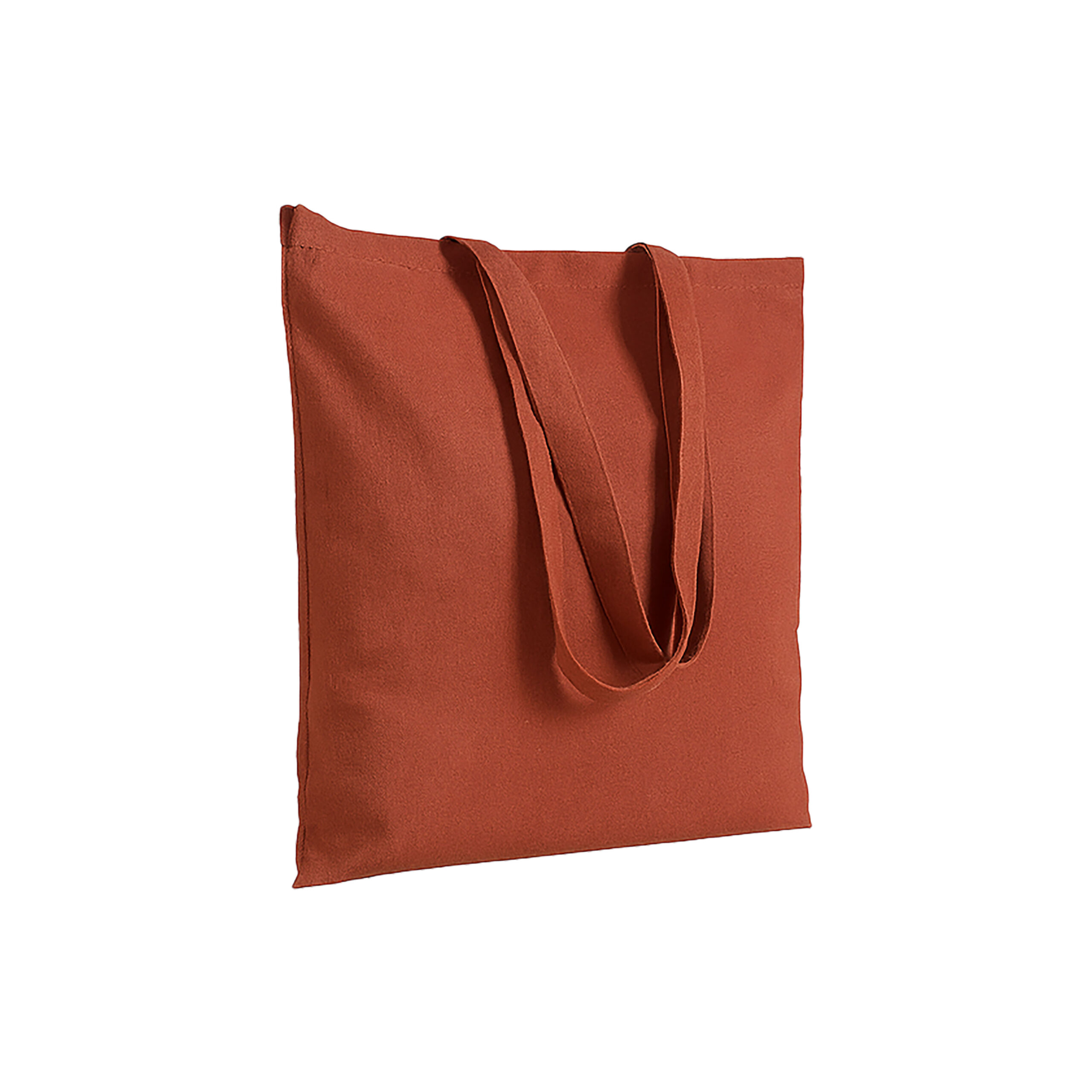 Borsa tote in tessuto color ruggine