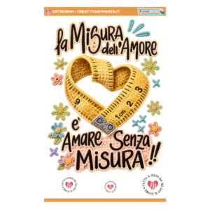 Metro da sarta a cuore all'uncinetto