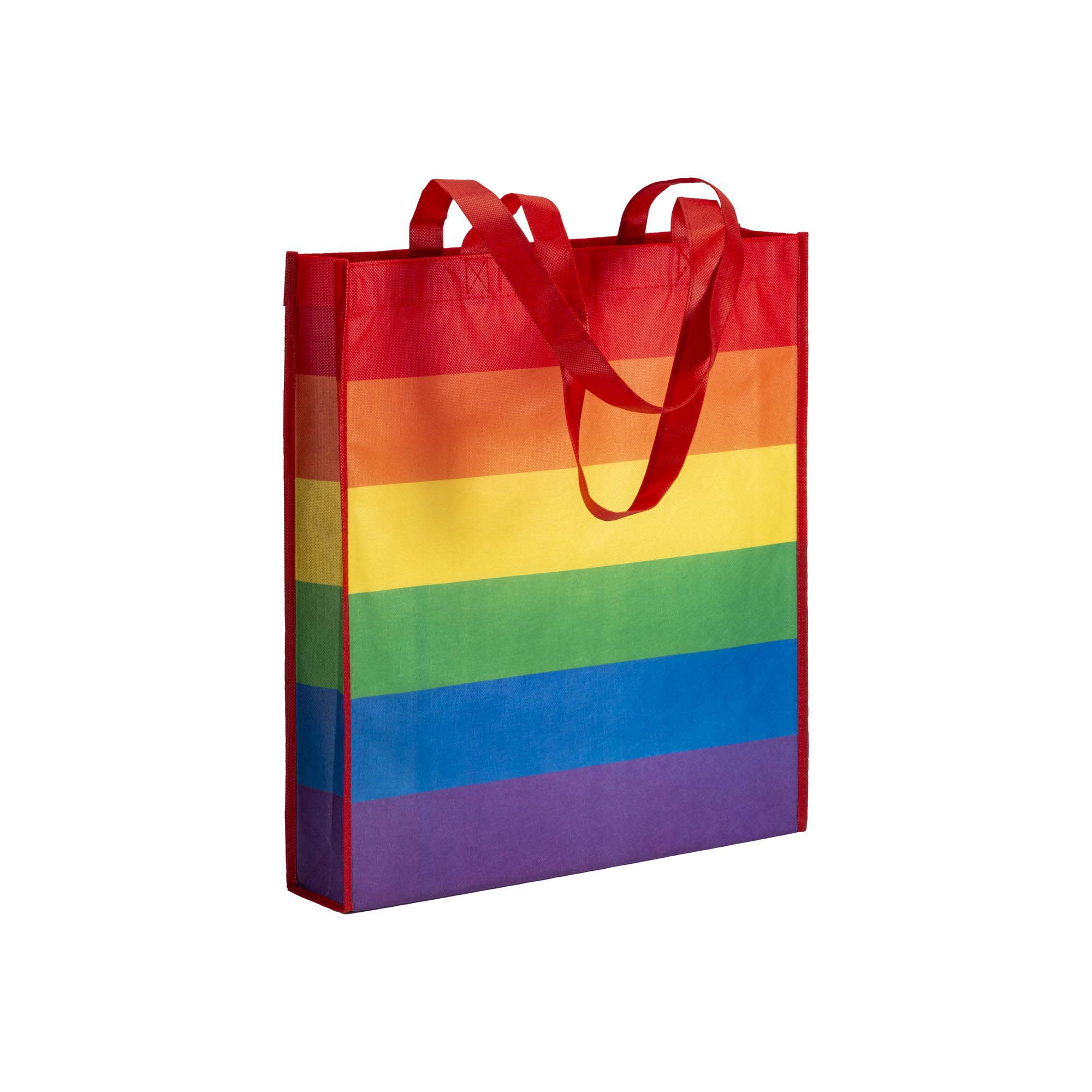 Borsa riutilizzabile con colori arcobaleno