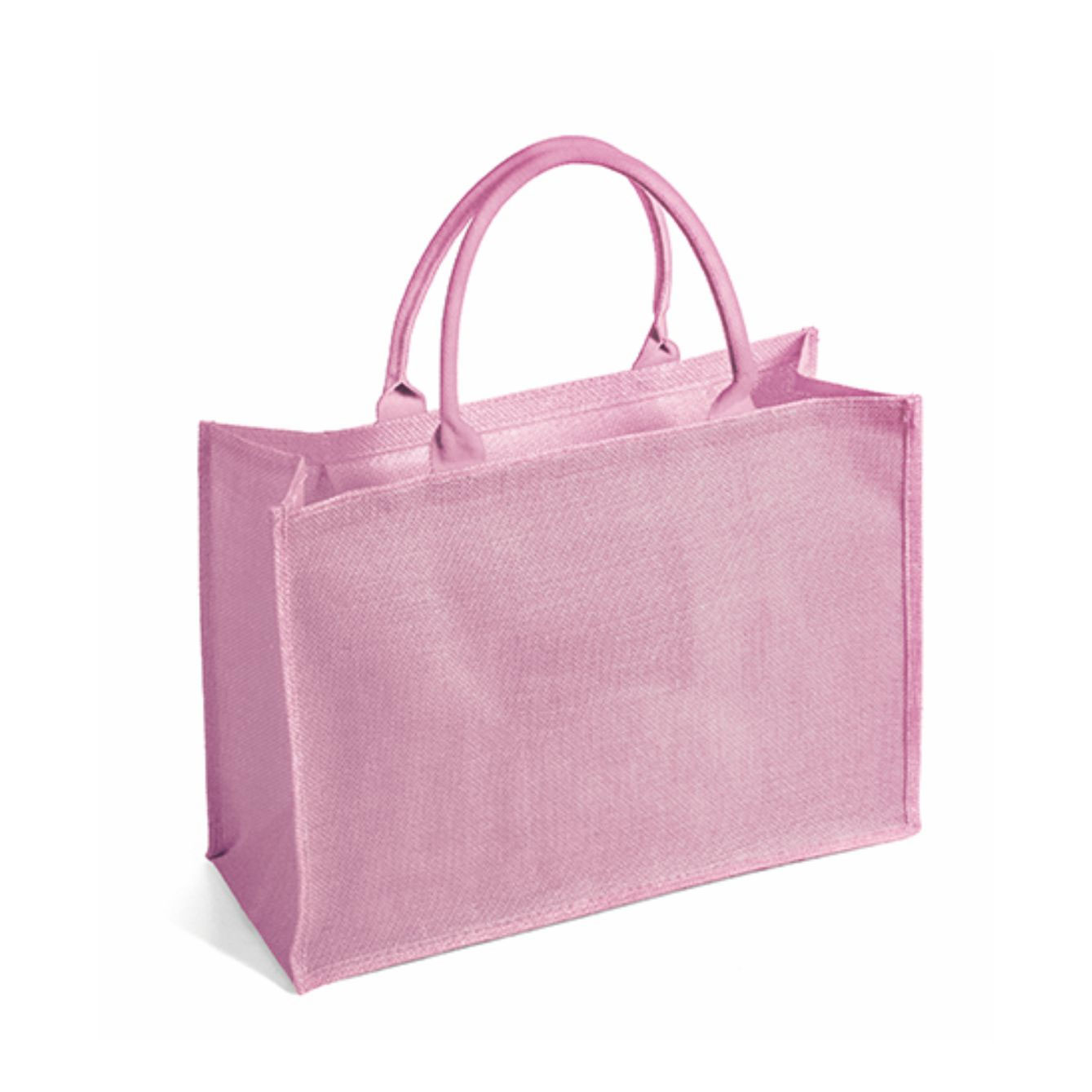 Borsa tote rosa con manici corti