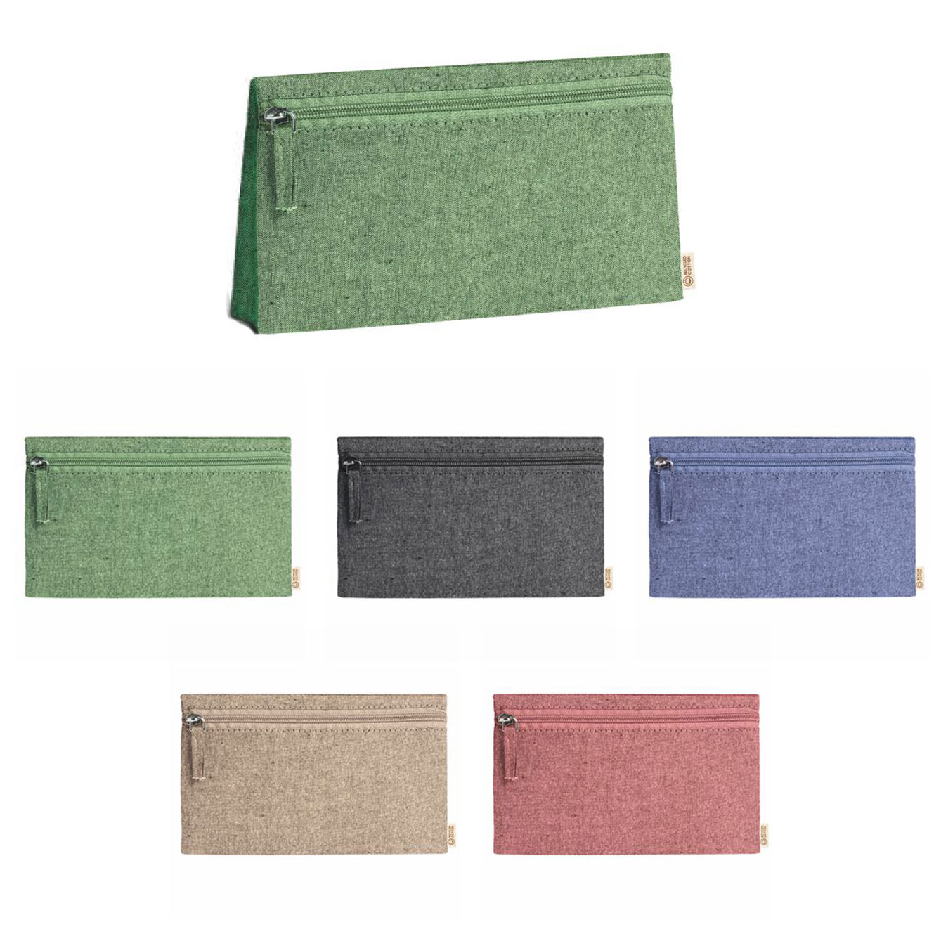 Astuccio in tessuto con cerniera vari colori