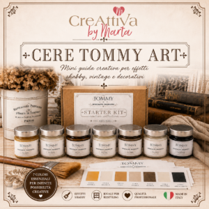 Kit cere decorative Tommy Art stile shabby vintage
