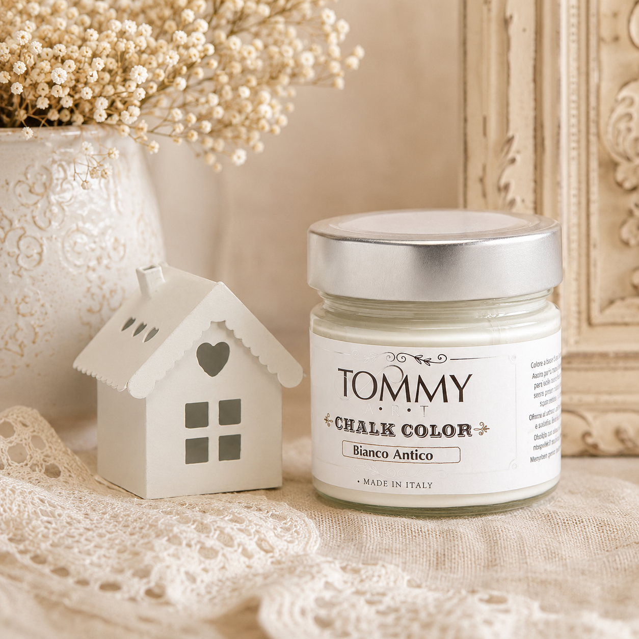 Barattolo vernice chalk Bianco Antico Tommy Art