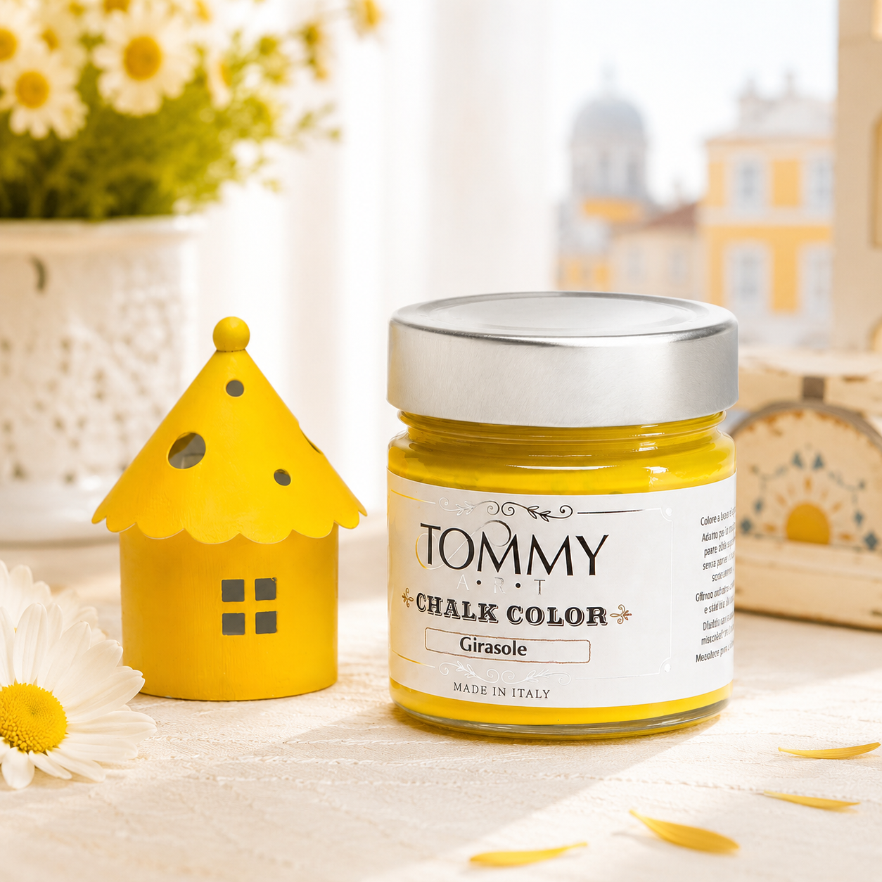 Barattolo vernice gialla Tommy Art Girasole