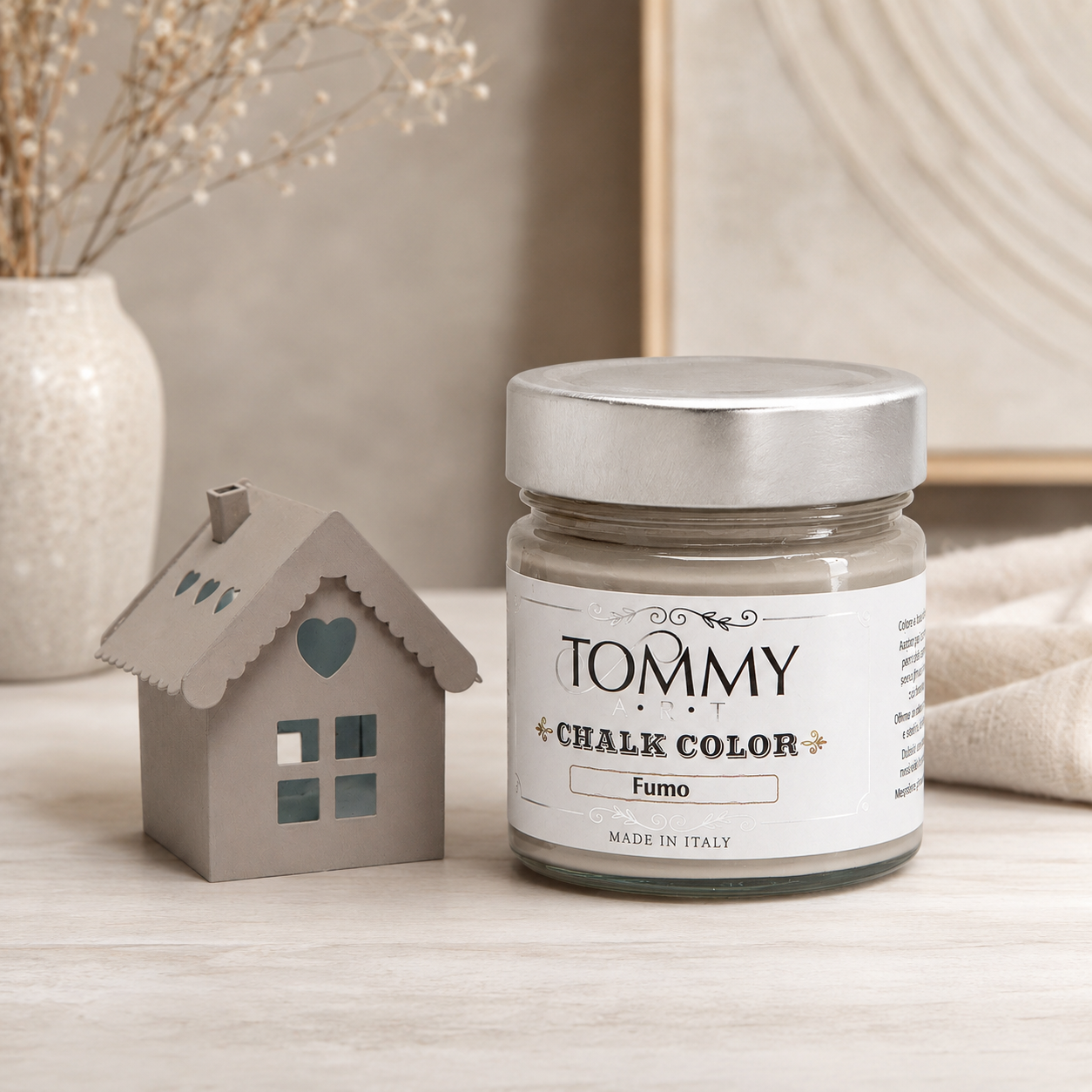 Barattolo vernice Chalk Color Tommy Art Fumo