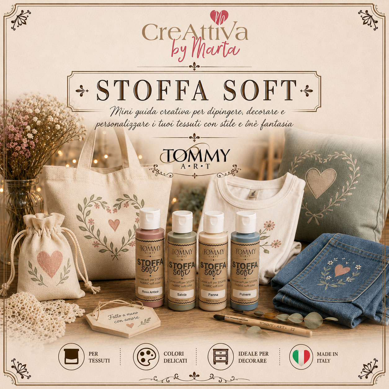 Colori Stoffa Soft Tommy Art per tessuti