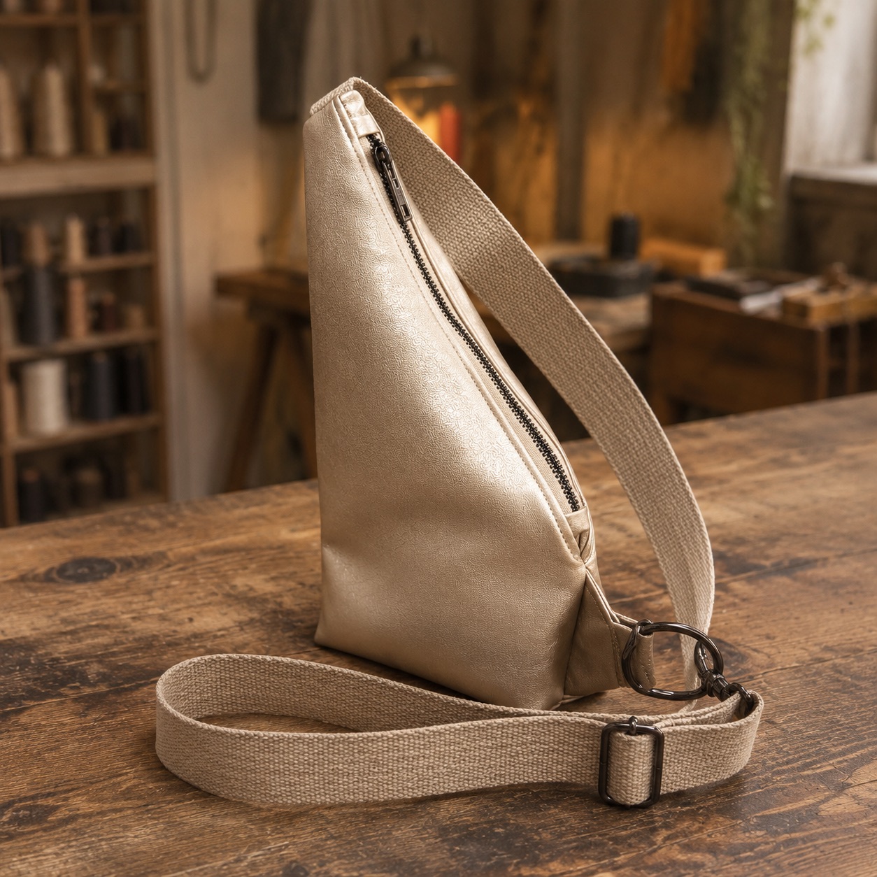 kit marsupio cross bag in ecopelle metal + cartamodello – crkit670