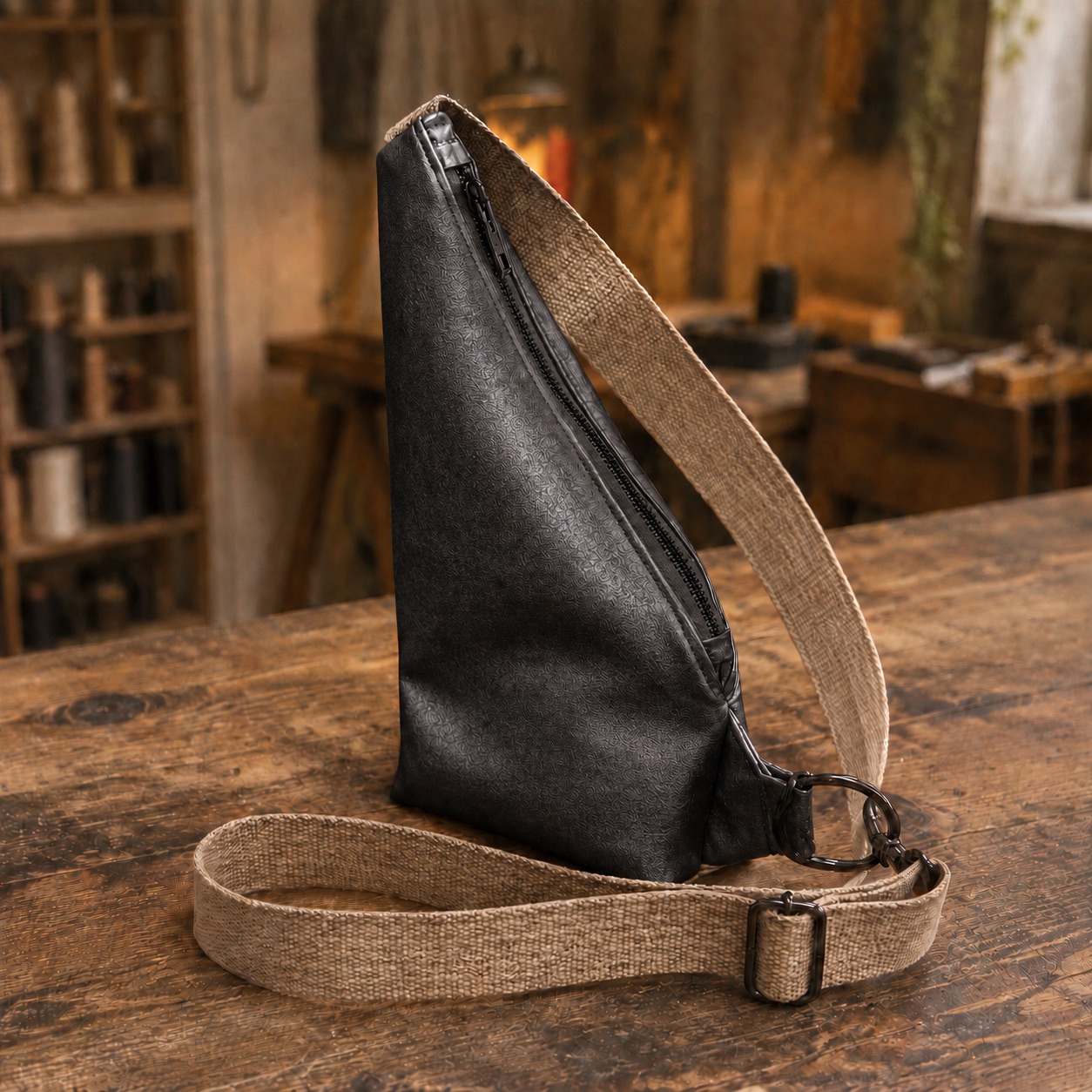 kit marsupio cross bag in ecopelle metal + cartamodello – crkit670