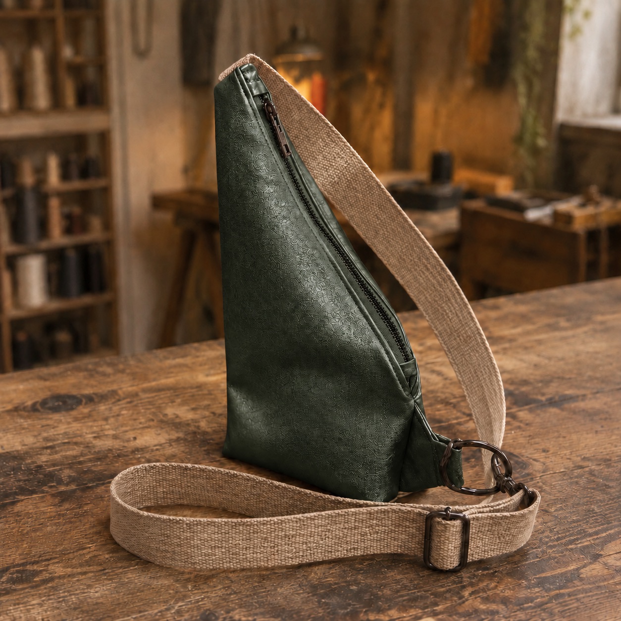 kit marsupio cross bag in ecopelle metal + cartamodello – crkit670